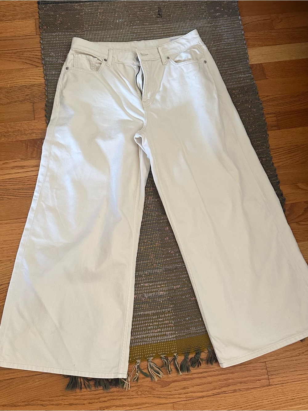 GAP Cream Wide-Leg Women’s Jeans